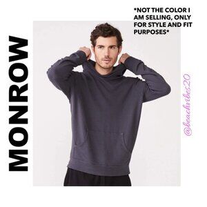 MONROW Men's Supersoft Pullover Hoody XXL Grey Purple NWT O-118